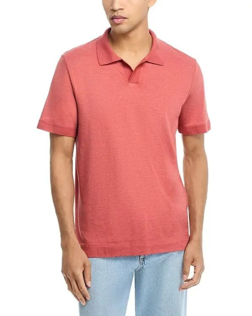 HUGO BOSS Polo Shirt Mens Medium Red Pink Cotton Cashmere PARSON $348